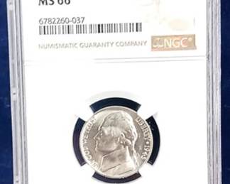 1943 D NGC MS 66 Jefferson War Nickel