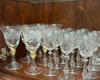 Crystal goblets and stemware