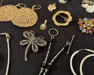 Jewelry, pins, earrings