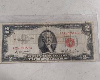 Series 1953 Red Seal 2 Dollar note