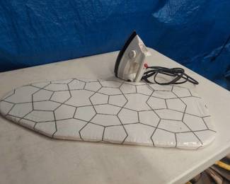 Iron and table top Ironing Board