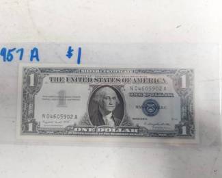 Series 1957A 1 Dollar Silver Certificate