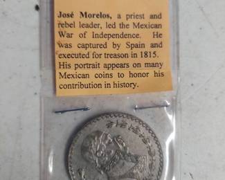 old Mexican Silver Dollar
