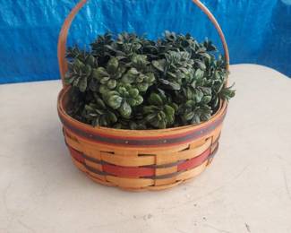 Longaberger Baskets with Greenery