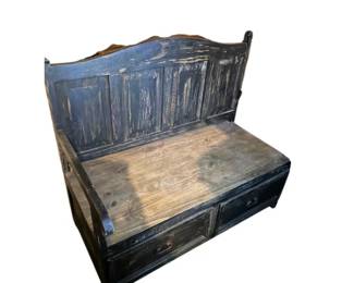 black bench