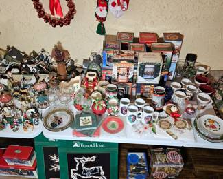 Large Collection of Vintage Christmas Items