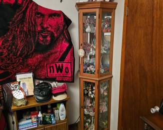 Curio Cabinet FULL of Lenox and other collectibles 