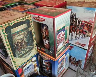 Vintage Budweiser Beer Steins starting with the early 90's 