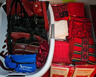 Handbags and towels 