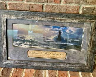 Lot 151b-BON: Framed Art Lot

Features: 
•	4 Professionally-framed prints
o	Lighthouse in storm
o	House w/boats
o	Water w/boat dock
o	European House


Dimensions: For reference Water w/ boat dock: 28”W x 26”H

Condition: Good pre-owned condition
