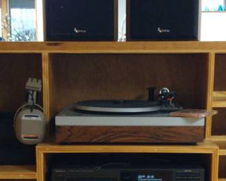 Pioneer Receiver,Technics CD Player, Garrard Record Player 