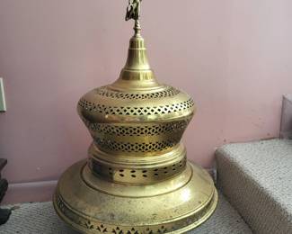 Large Decorative Brass Incense Burner