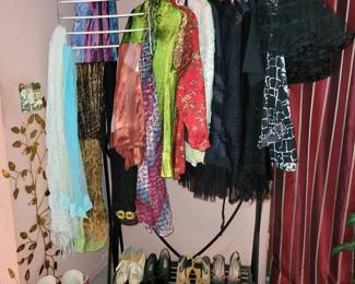 Various Womans Clothing, Shoes, & Scarves
