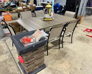 Patio Table and Chairs and Fire Pit Orlando