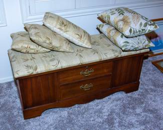 End of bed storage and seat