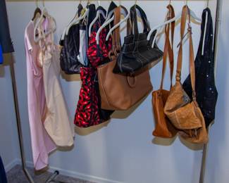 Assortment of purses and bags