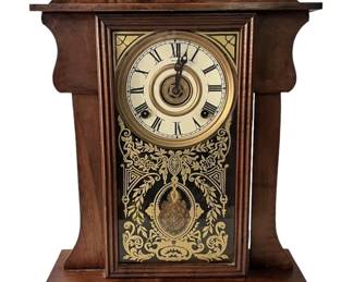 Ornate Wooden Mantle Clock