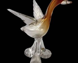Stunning Art Glass Duck