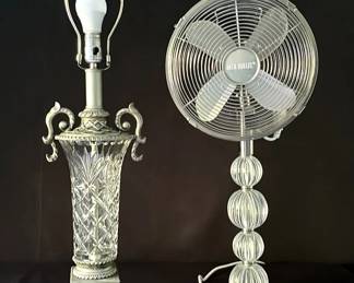Deco Breeze Fan Decorative Crystal Lamp