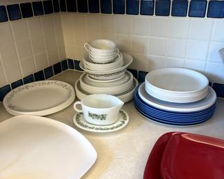 miscellaneous plates, bowls, cups, 