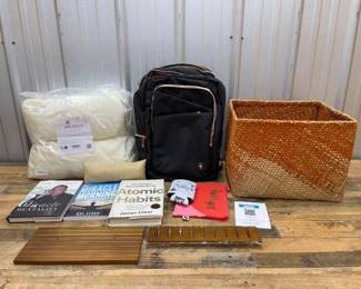 #1874 • Mattress Cover, Backpack, Books, Basket & More
