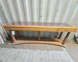 #4502 • Glass Top Display Table with Pull Out Drawer
