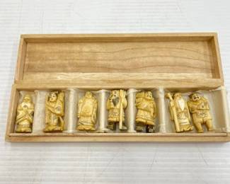 #1818 • Netsuke Carved Bone Figurines
