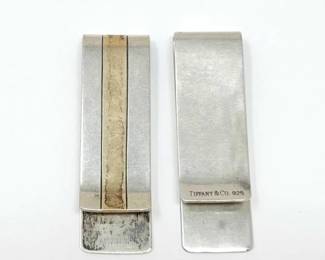 #910 • (2) Sterling Silver Tiffany & Co. Money Clips, 42.32g
