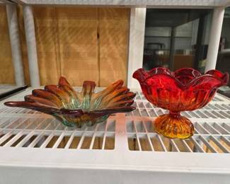 #2102 • (2) Glass Bowls
