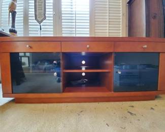 #2546 • Bush Furniture TV Stand with DVD Player And Panamax M5100-EX
