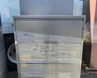 #2802 • (2) Metal Cabinets
