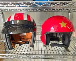 #4012 • (2) Motorcycle Helmets
