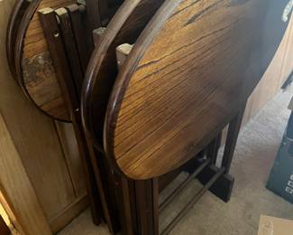 wooden oval tray tables