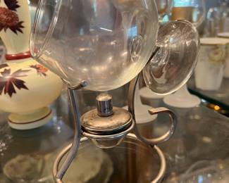 vintage brandy snifter with warmer