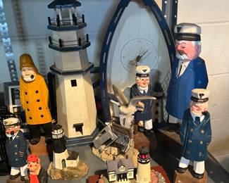 Wooden Sea Captain figures