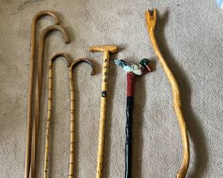 Vintage canes & walking sticks