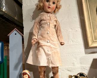 Vintage composition nurse doll