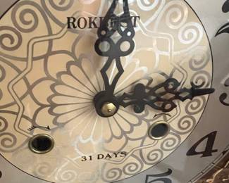 31 Day Rokbest Pendulum chiming mantle clock with keys
