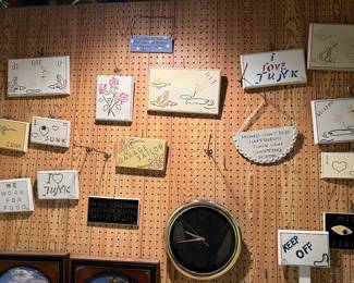 misc. wooden signs