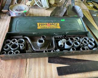 vintage Hinsdale Tools socket set