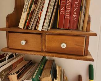 Shelving unit and cook books