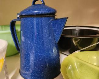 Enamel coffee pot