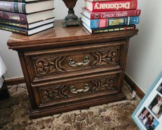 Close up of night stand