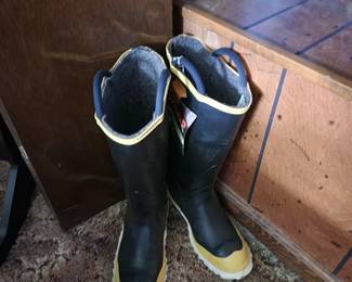 Brand new fireman's boots