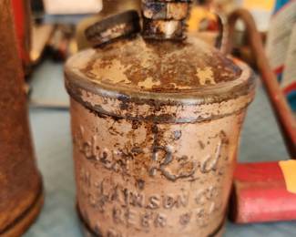 Antique oil can