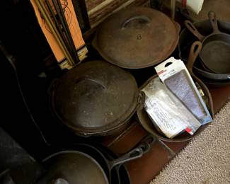 Several, several pieces of cast iron.