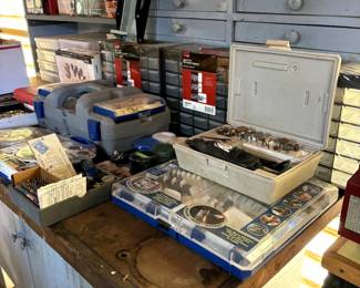Lots of treasures around every turn.  Here's a lot of Dremel equipment.