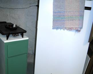 upright working freezer