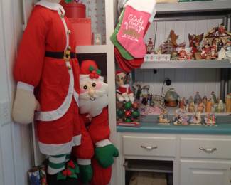 Mr & Mrs Claus.  Assorted Christmas Items