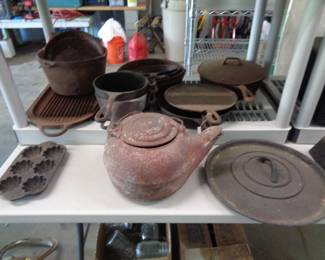 Assorted Cast Iron Pieces - Needs conditioning